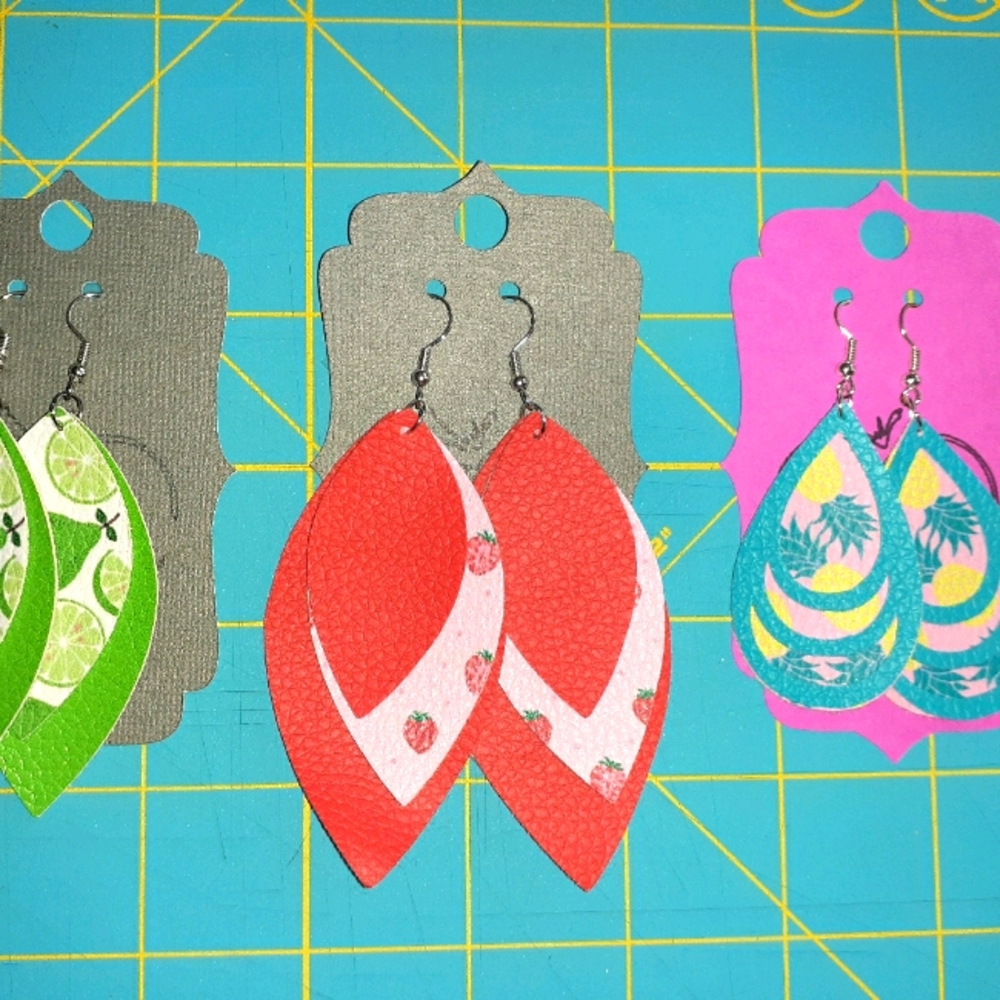 Colorful Fruit Earrings set